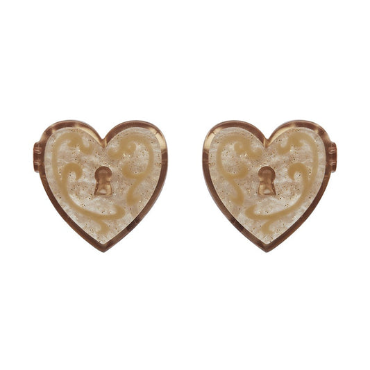Heart of Caché Studs - Rockamilly-Jewellery-Vintage