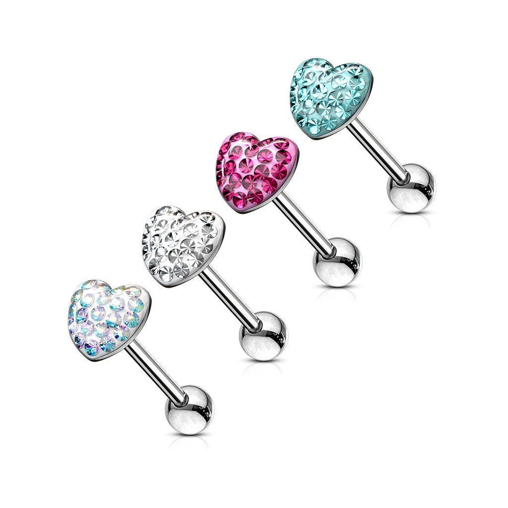 Heart Paved-Crystal Barbell - Rockamilly--Vintage