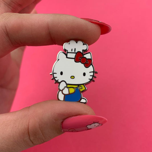 Hello Kitty Chef Enamel Pin - Rockamilly-Jewellery-Vintage