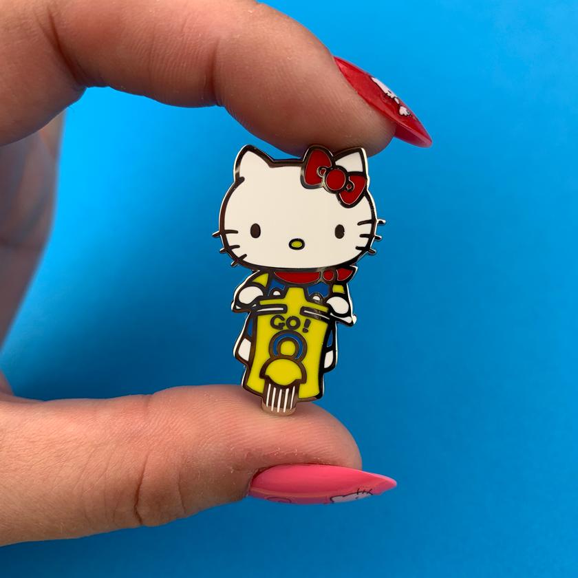 Hello Kitty Scooter Enamel Pin - Rockamilly-Jewellery-Vintage