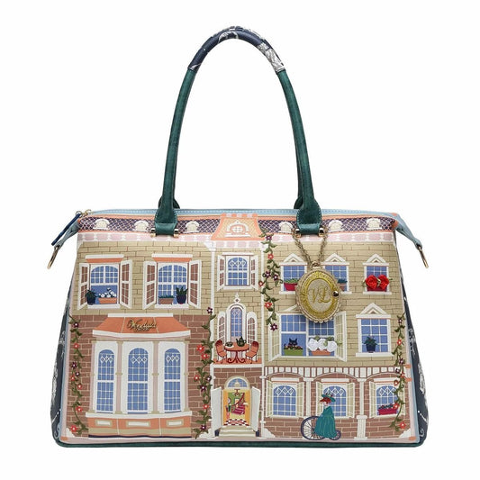 Heritage Victorian Dolls House Double Sided Weekender Tote - Rockamilly-Bags & Purses-Vintage