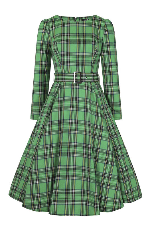 Highland Swing Dress - Green - Rockamilly-Dresses-Vintage