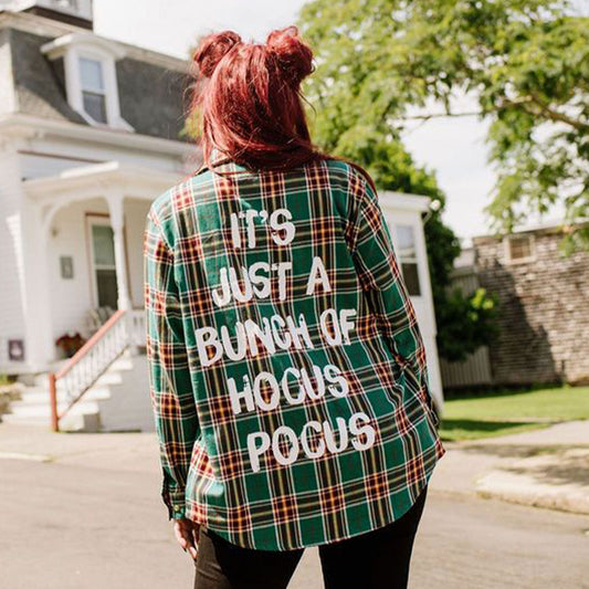 Hocus Pocus Winifred Flannel - Rockamilly-Tops & Blouses-Vintage