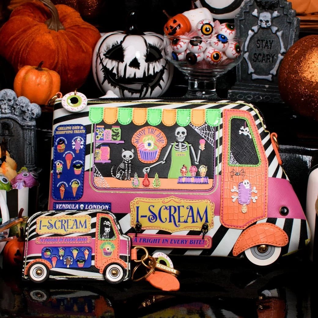 I-Scream Truck Pouch Bag - Rockamilly-Bags & Purses-Vintage