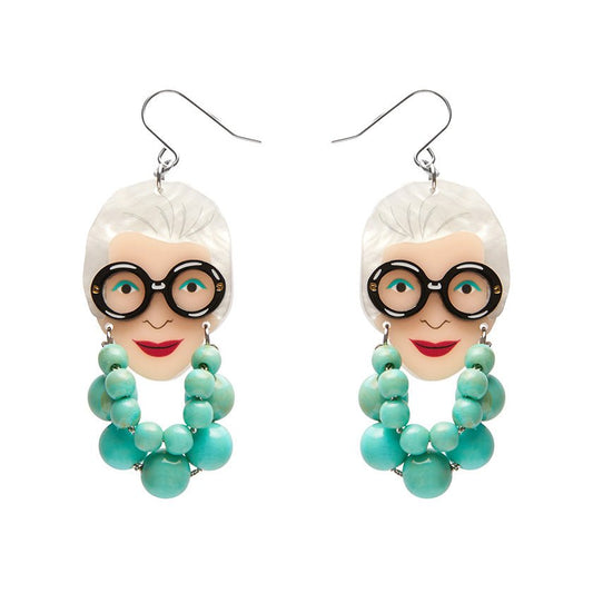 Iris the Style Icon Drop Earrings - Rockamilly-Jewellery-Vintage