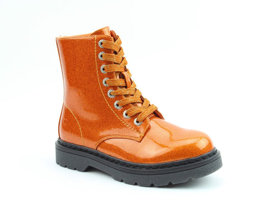 Justina Orange Glitter - Rockamilly-Shoes-Vintage