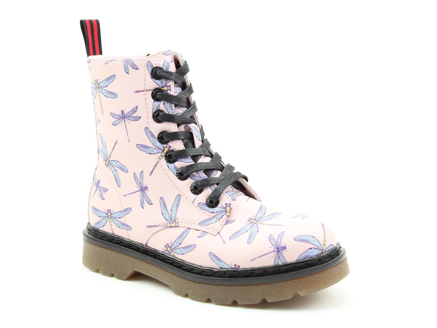 Justina Pink Dragonfly - Rockamilly-Shoes-Vintage