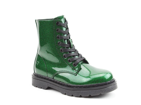 Justina2 Glitter Emerald - Rockamilly-Shoes-Vintage