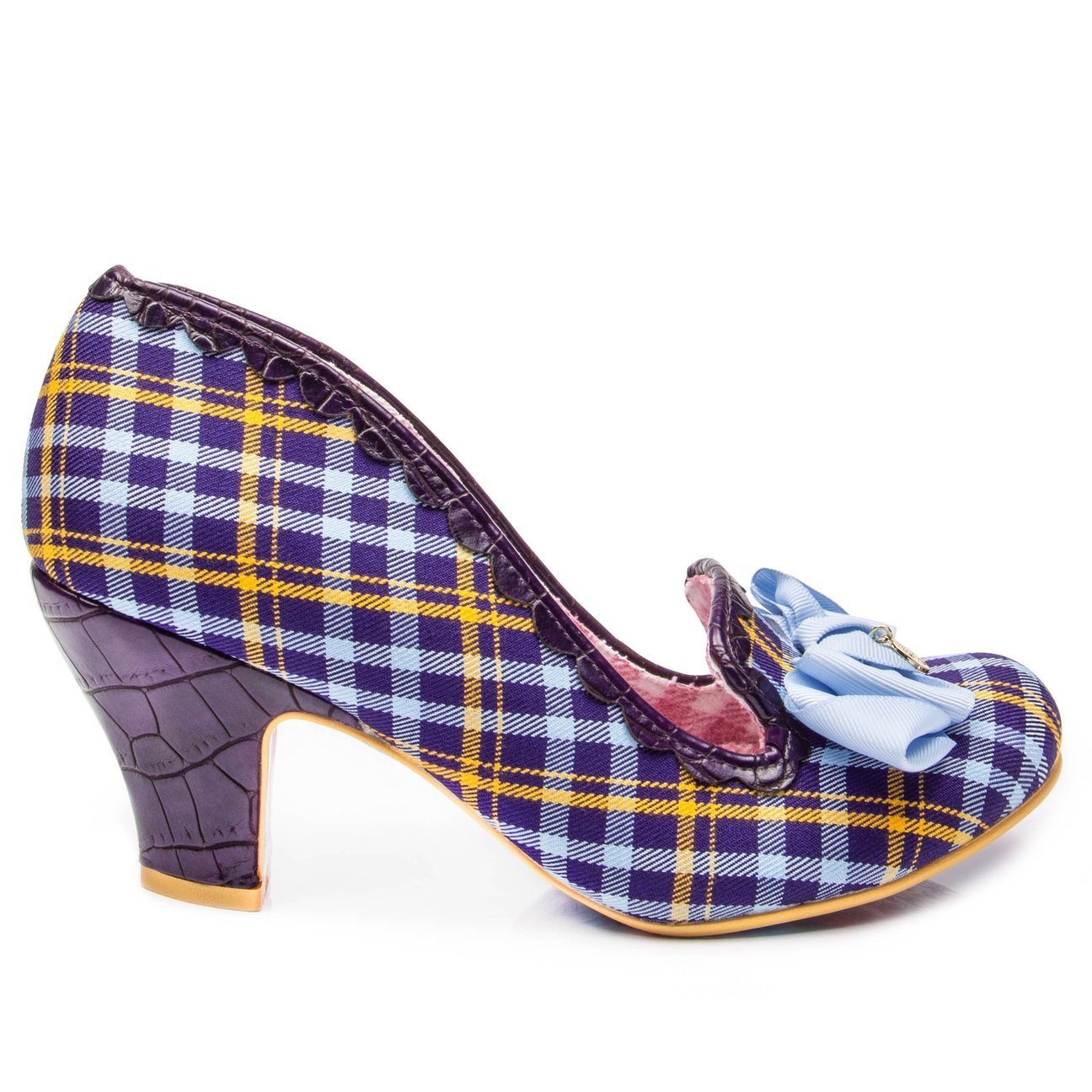 Kanjanka Blue/Yellow Mid Heel - Rockamilly-Shoes-Vintage