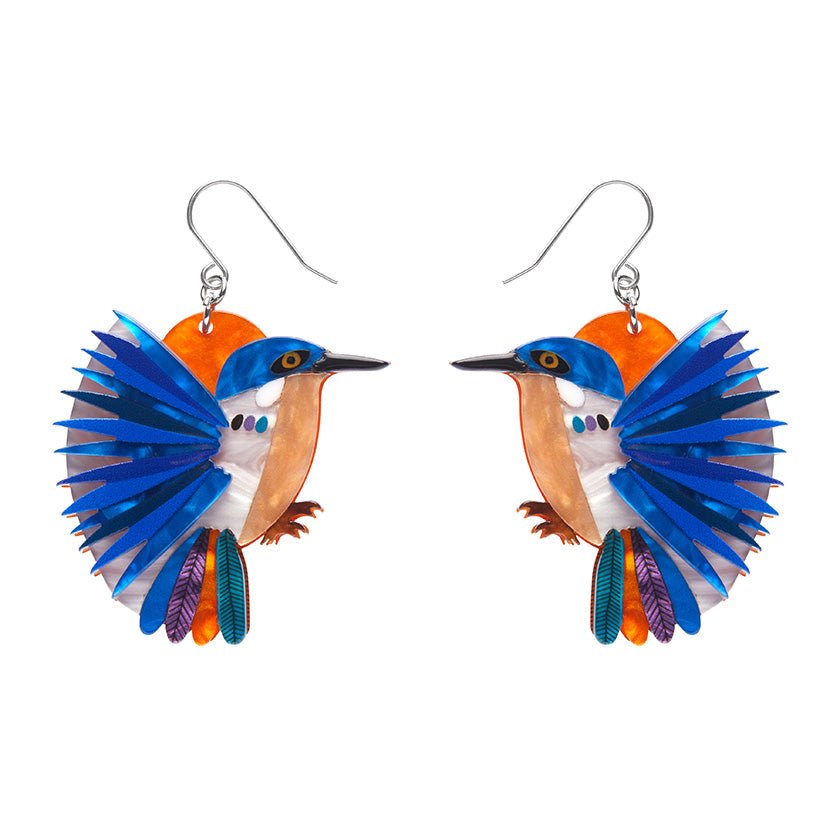 Kyrie Kingfisher Drop Earrings - Rockamilly-Jewellery-Vintage
