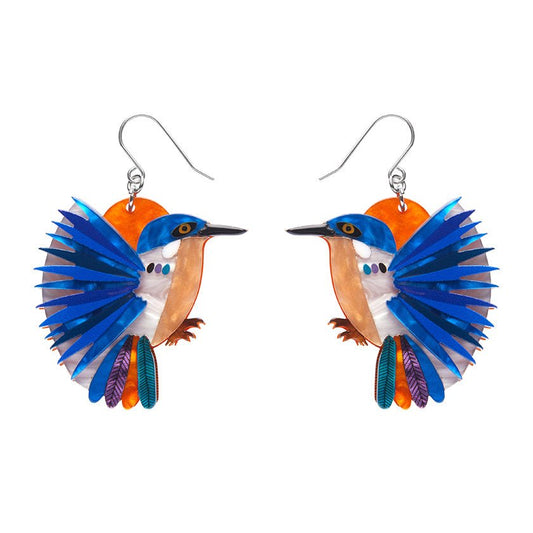 Kyrie Kingfisher Drop Earrings - Rockamilly-Jewellery-Vintage