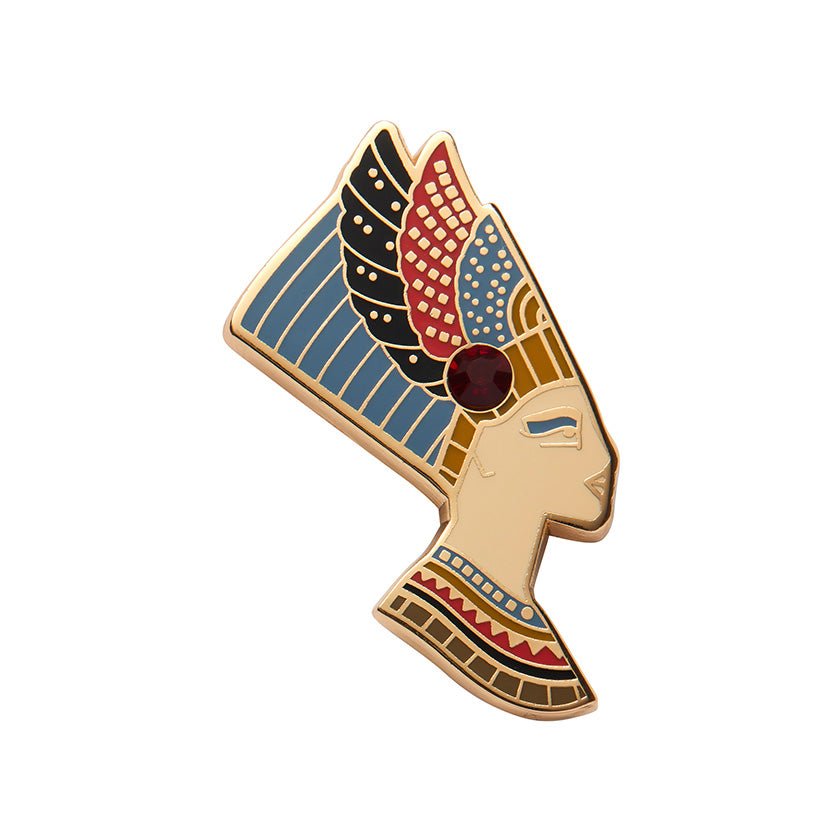 Lady of Grace Nefertiti Enamel Pin - Rockamilly-Jewellery-Vintage