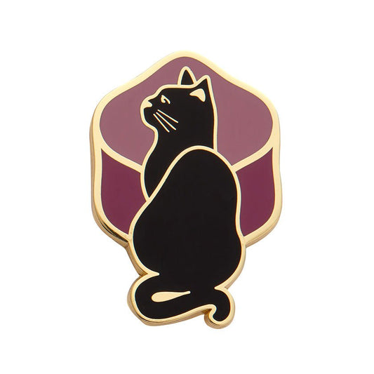 Le Chat Miaule Enamel Pin - Rockamilly-Jewellery-Vintage