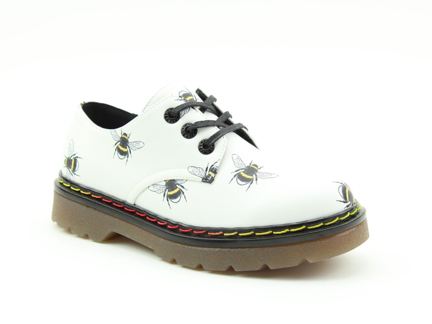 Liberty White Bee - Rockamilly-Shoes-Vintage