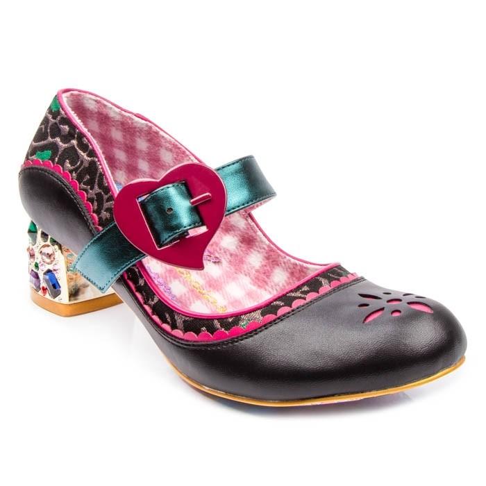 Little Jem Black/Purple Irregular Choice - Rockamilly-Shoes-Vintage