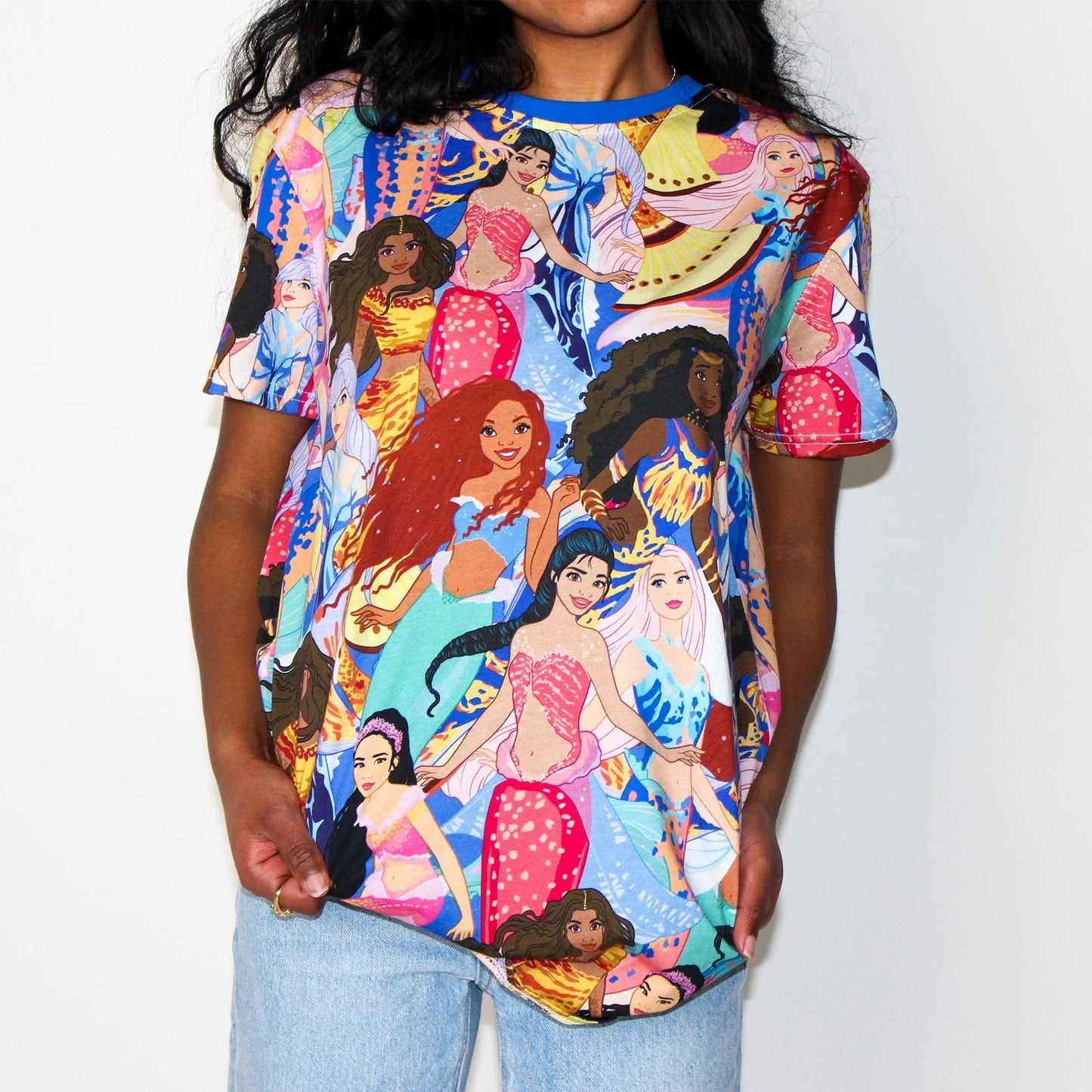 Little Mermaid Live Action AOP Tee - Rockamilly-Tops-Vintage