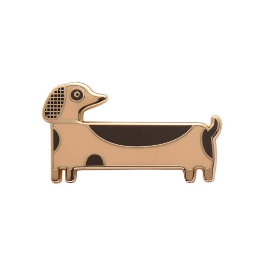 Long Dog Enamel Pin - Rockamilly-Jewellery-Vintage