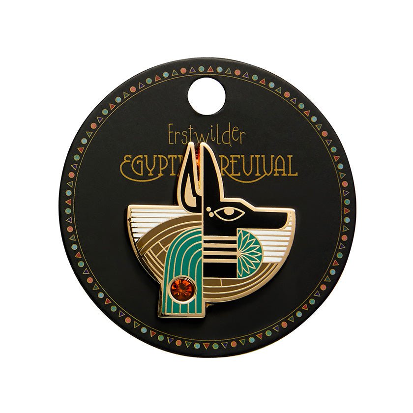 Master of Secrets Anubis Enamel Pin - Rockamilly-Jewellery-Vintage