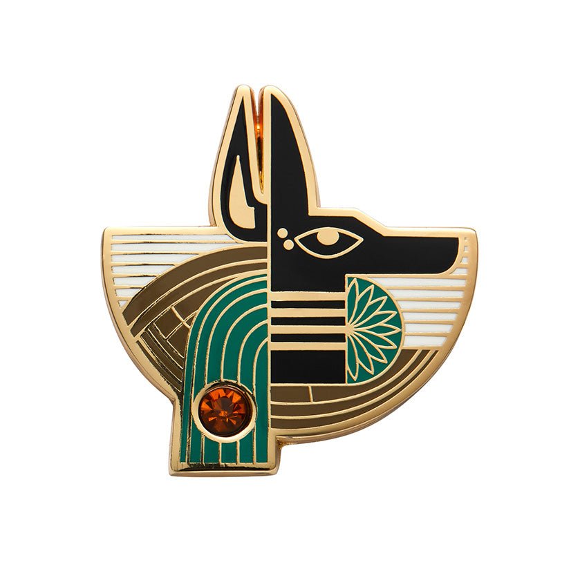 Master of Secrets Anubis Enamel Pin - Rockamilly-Jewellery-Vintage