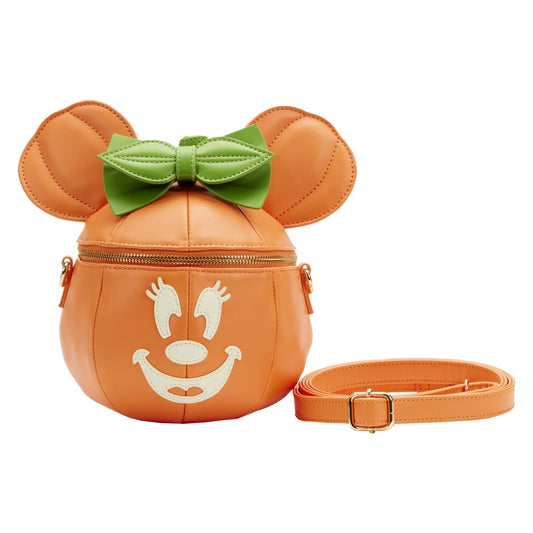 Minnie Pumpkin Glow Face Cross Body Bag - Rockamilly-Bags & Purses-Vintage