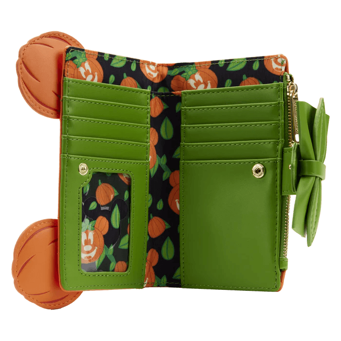 Minnie Pumpkin Glow Face Wallet - Rockamilly-Bags & Purses-Vintage