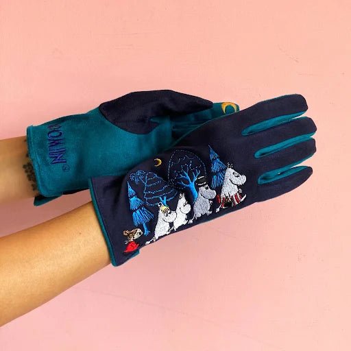 Moomin Blue Forest Gloves - Rockamilly-Accessories-Vintage