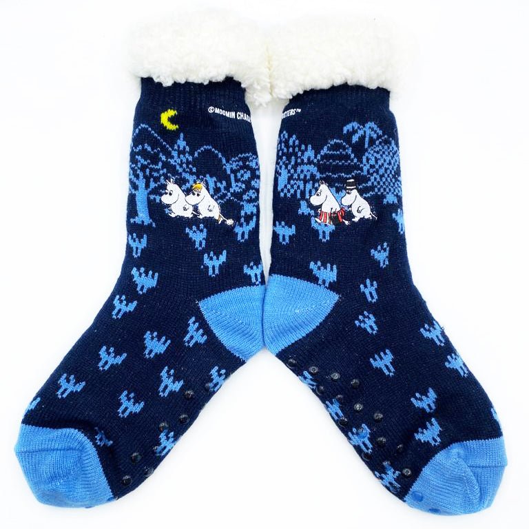 Moomin Forest Slipper Socks - Rockamilly-Hosiery-Vintage