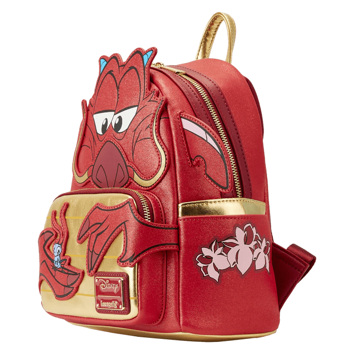 Mulan 25th Anniversary Mushu Glitter Cosplay Mini Backpack - Rockamilly-Bags & Purses-Vintage