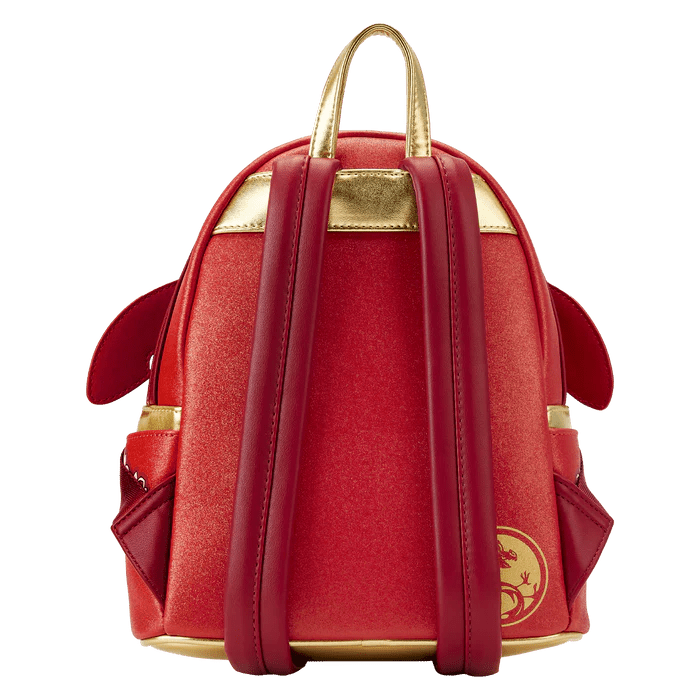 Mulan 25th Anniversary Mushu Glitter Cosplay Mini Backpack - Rockamilly-Bags & Purses-Vintage