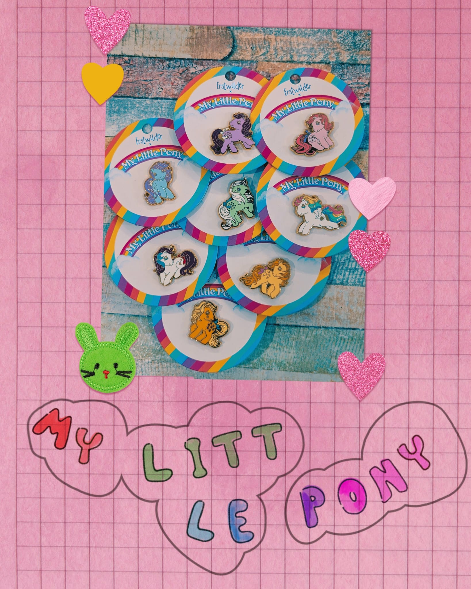 My Little Pony Complete Enamel Pin Collection - Rockamilly-Jewellery-Vintage