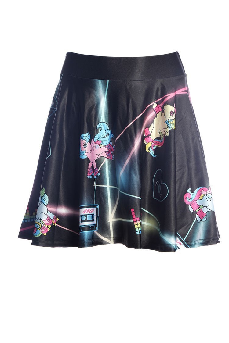 My Little Pony Rollergirl Skater Skirt - Rockamilly-Skirts & Shorts-Vintage