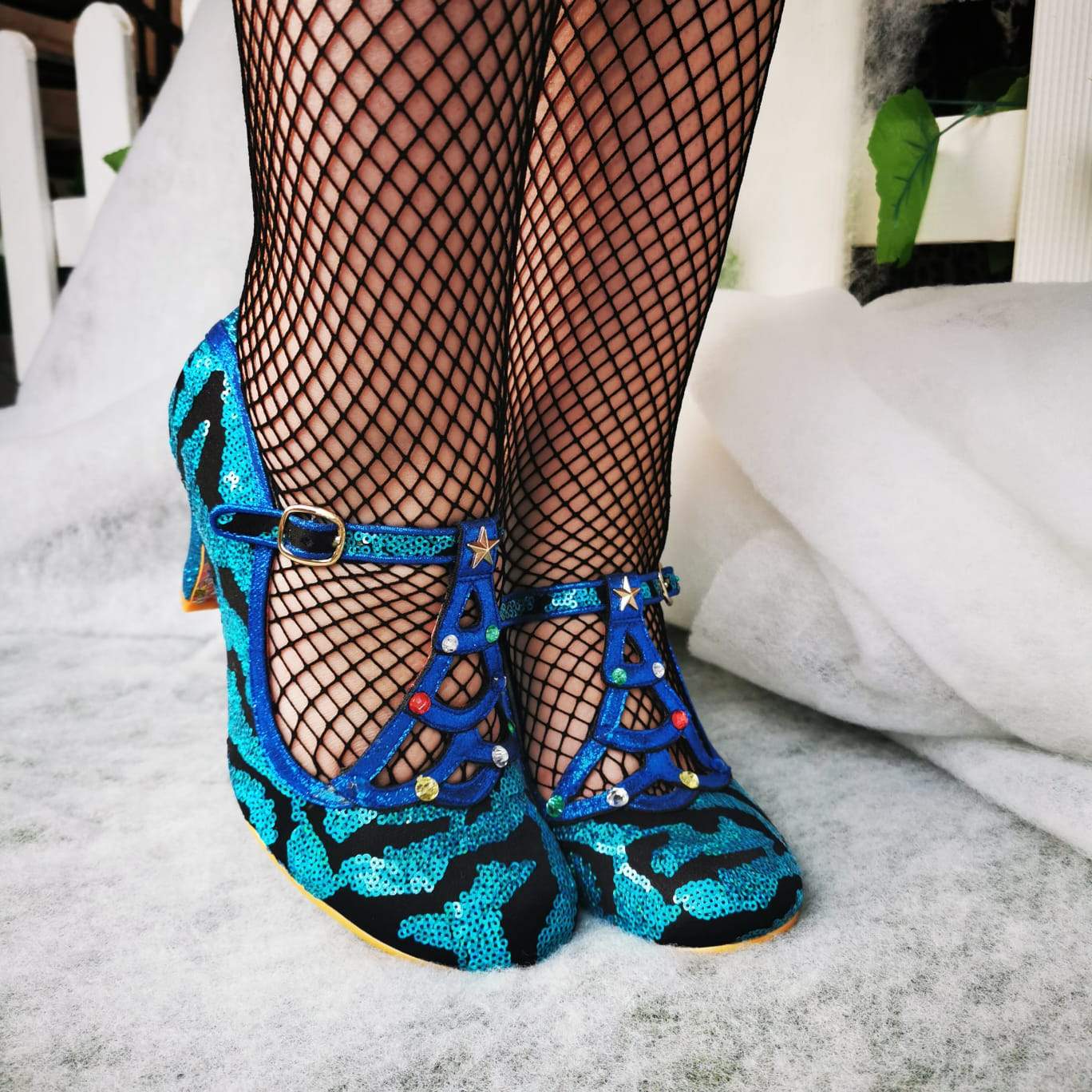 Nicely Festive Blue - Rockamilly-Shoes-Vintage