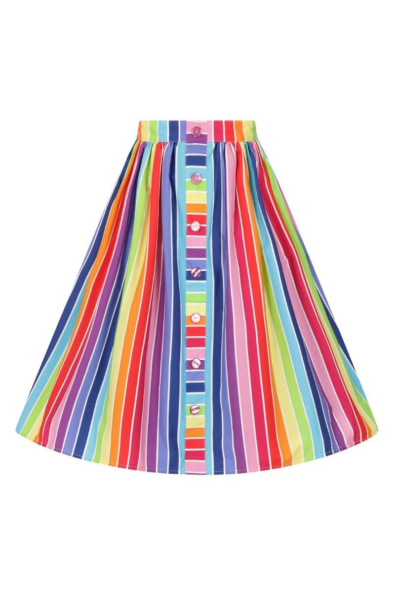 Over The Rainbow Skirt - Rockamilly-Skirts & Shorts-Vintage