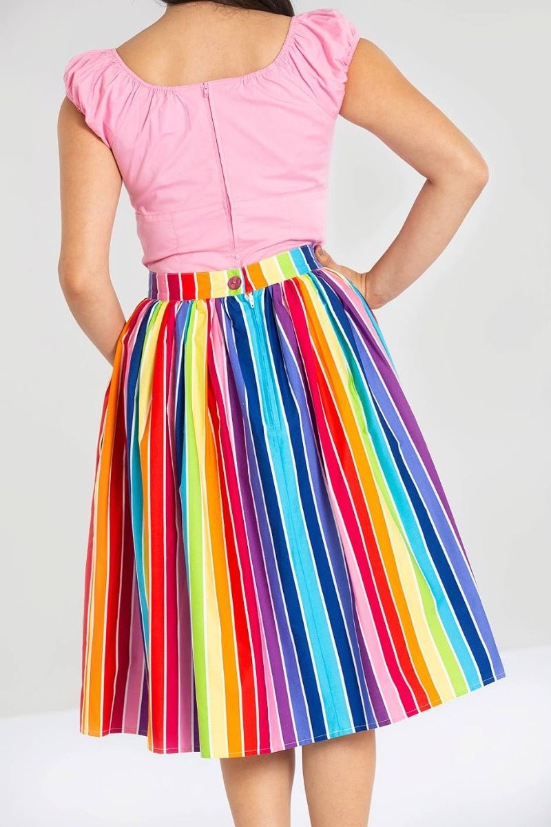 Over The Rainbow Skirt - Rockamilly-Skirts & Shorts-Vintage