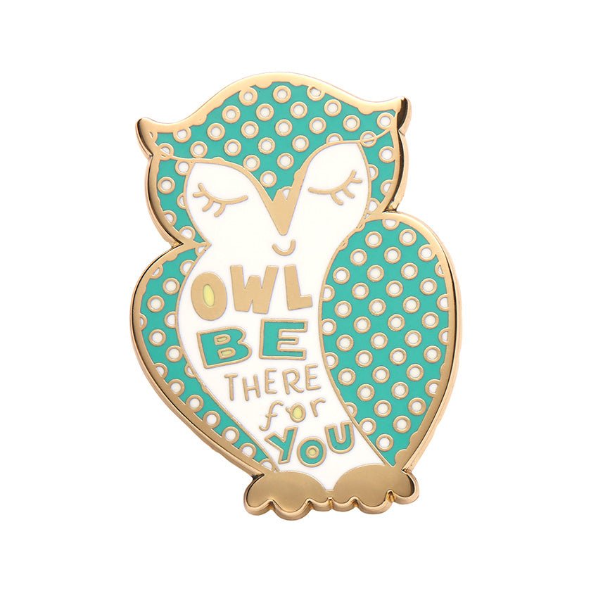 Owl be There for You Enamel Pin - Rockamilly-Jewellery-Vintage