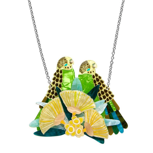 Perched Among the Lilly Pillies Necklace - Rockamilly-Jewellery-Vintage