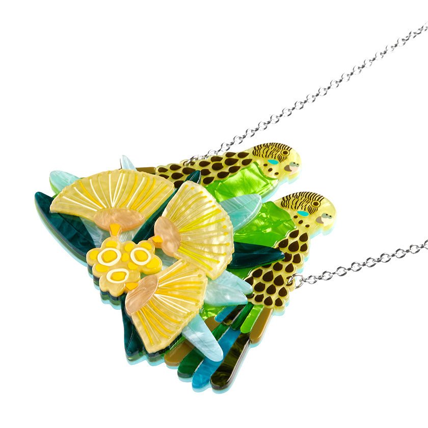 Perched Among the Lilly Pillies Necklace - Rockamilly-Jewellery-Vintage
