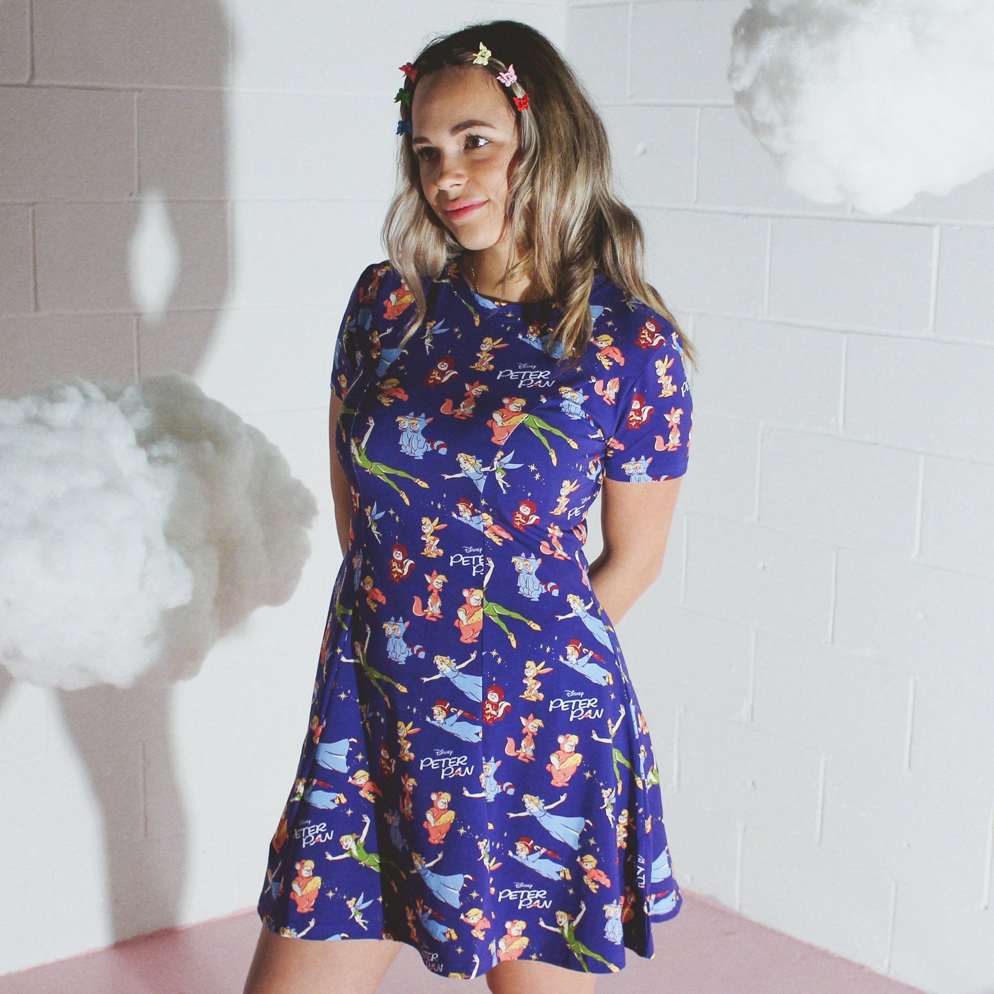 peter pan skater dress Peter Pan London Print Skater Dress- Sizes S- 5XL Plus Size