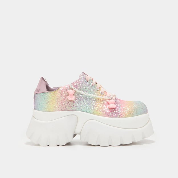 Popping Candy Glitter Trainers - Rockamilly-Shoes-Vintage
