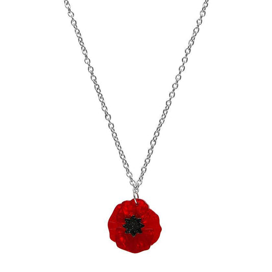 Poppy Field Mini Pendant Necklace - Rockamilly-Accessories-Vintage