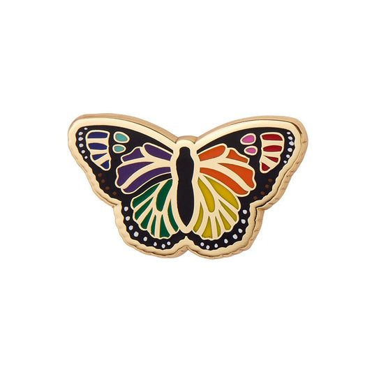 Prince of Pride Butterfly Enamel Pin - Rockamilly-Jewellery-Vintage
