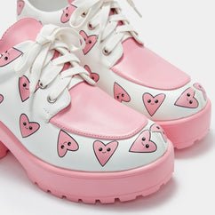 Princess Juice Heart Chunky Shoes - Rockamilly-Shoes-Vintage