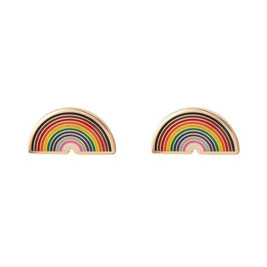Progression Rainbow Enamel Earrings - Rockamilly-Jewellery-Vintage