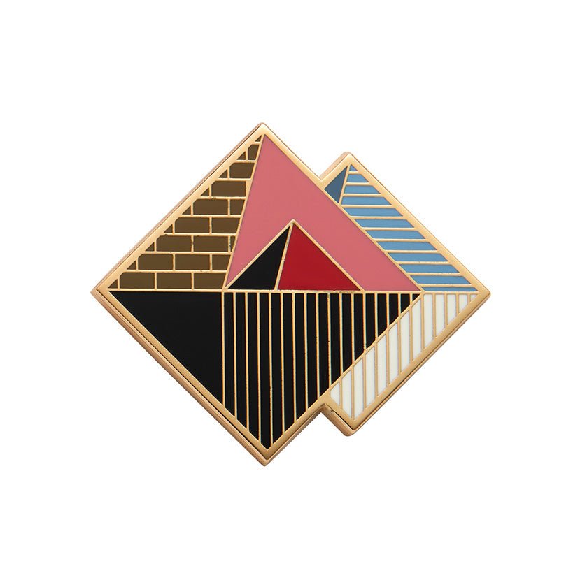 Pyramids of Giza Enamel Pin - Rockamilly-Jewellery-Vintage