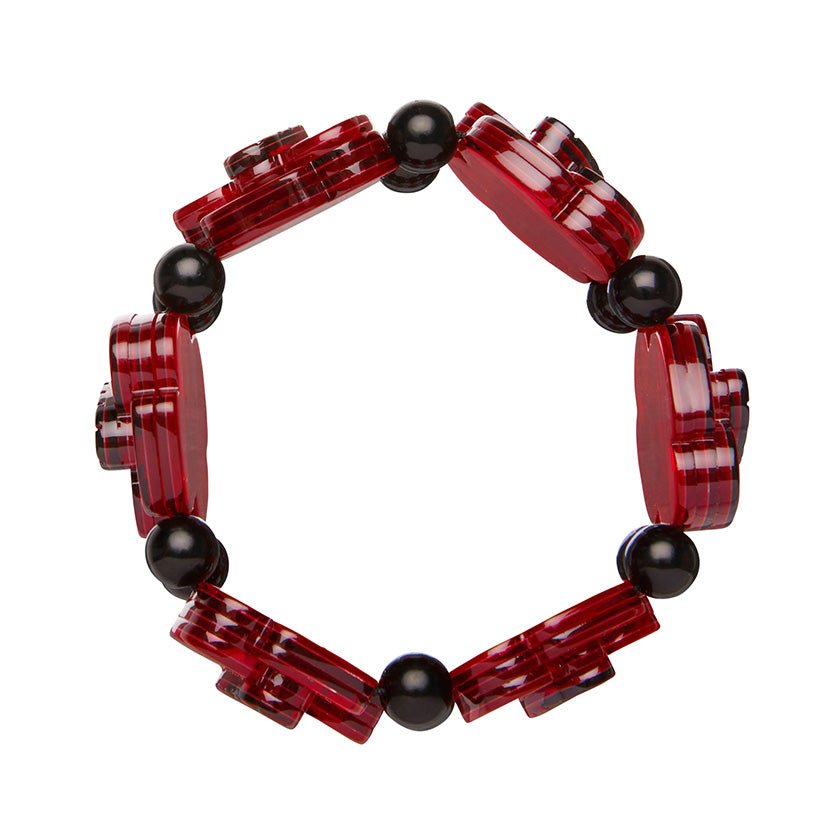 Remembrance Poppy Stretch Bracelet - Rockamilly-Accessories-Vintage