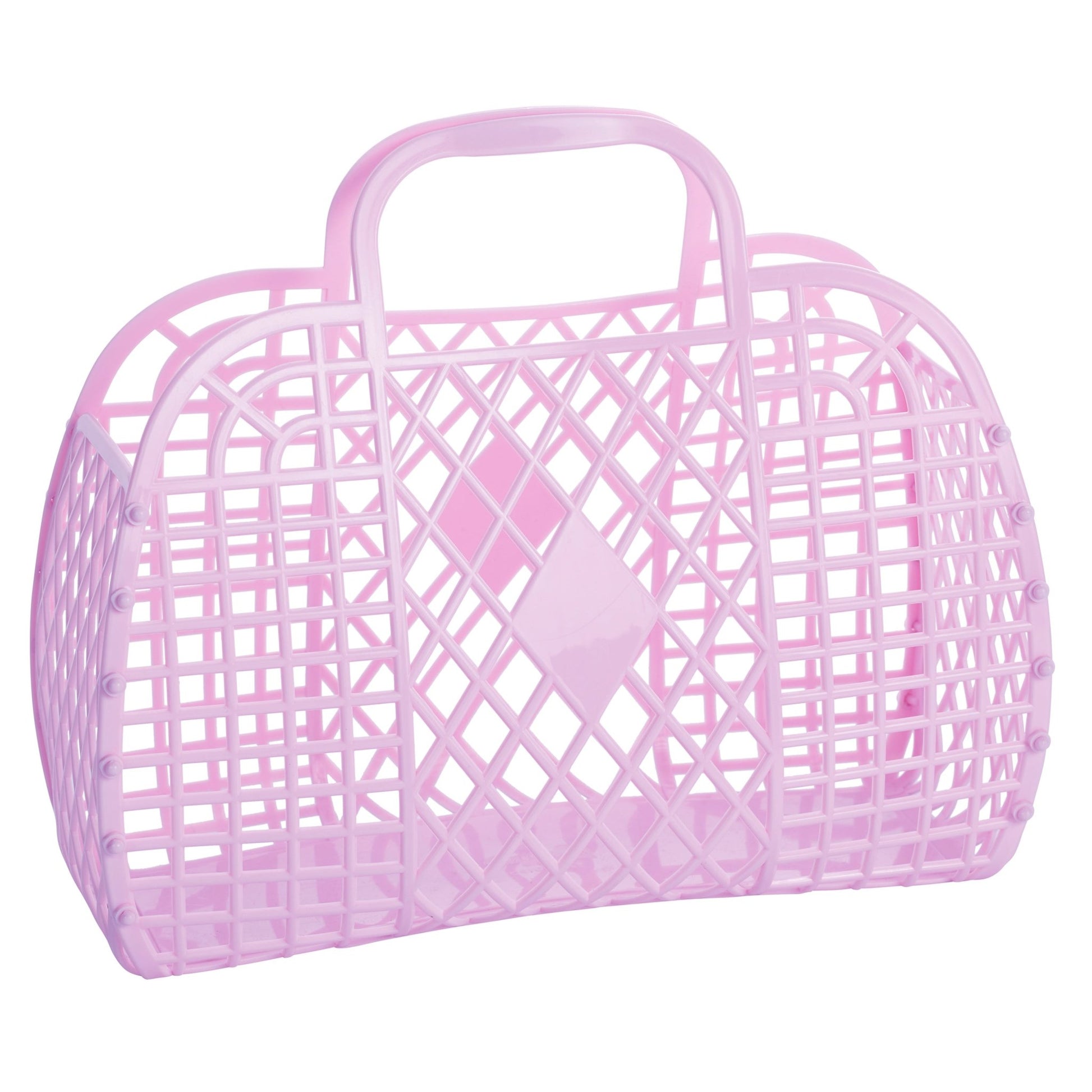 Retro Basket - Large Lilac - Rockamilly-Bags & Purses-Vintage