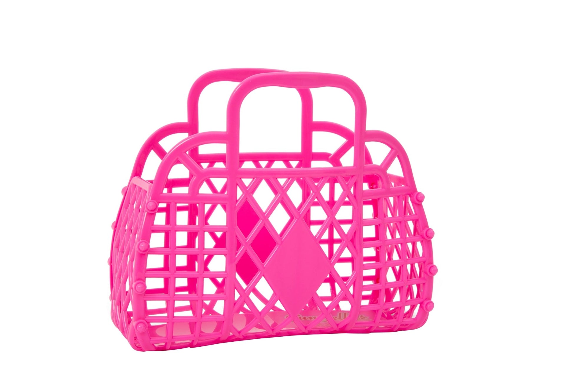 Retro Basket - Mini Berry Pink - Rockamilly-Bags & Purses-Vintage