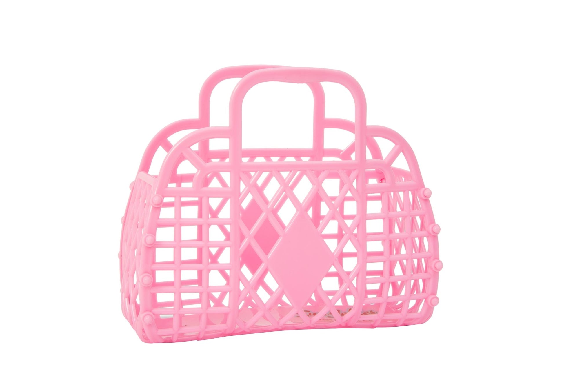 Retro Basket - Mini Bubblegum Pink - Rockamilly-Bags & Purses-Vintage