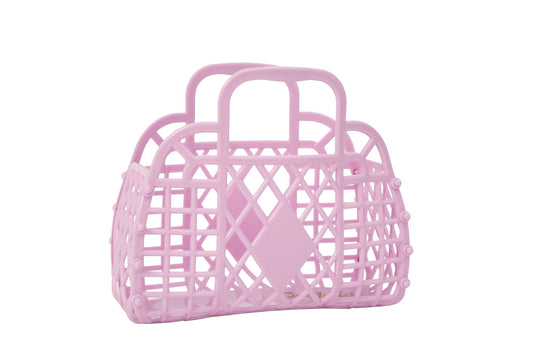 Retro Basket - Mini Lilac - Rockamilly-Bags & Purses-Vintage