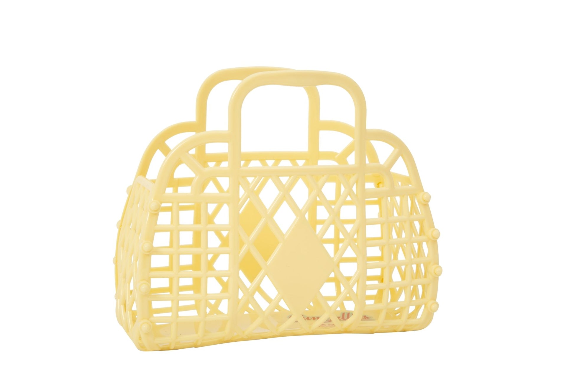 Retro Basket - Mini Yellow - Rockamilly-Bags & Purses-Vintage
